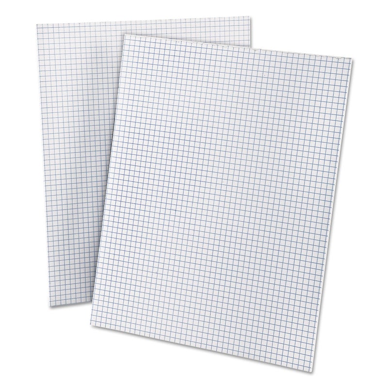 AMPAD 2-Sided Quadrille Pads, Ruled 4 x 4 Sq./Inch, 50 Sheets, 8-1/2 x 11 Inches, White (AMP22000) - Image 2